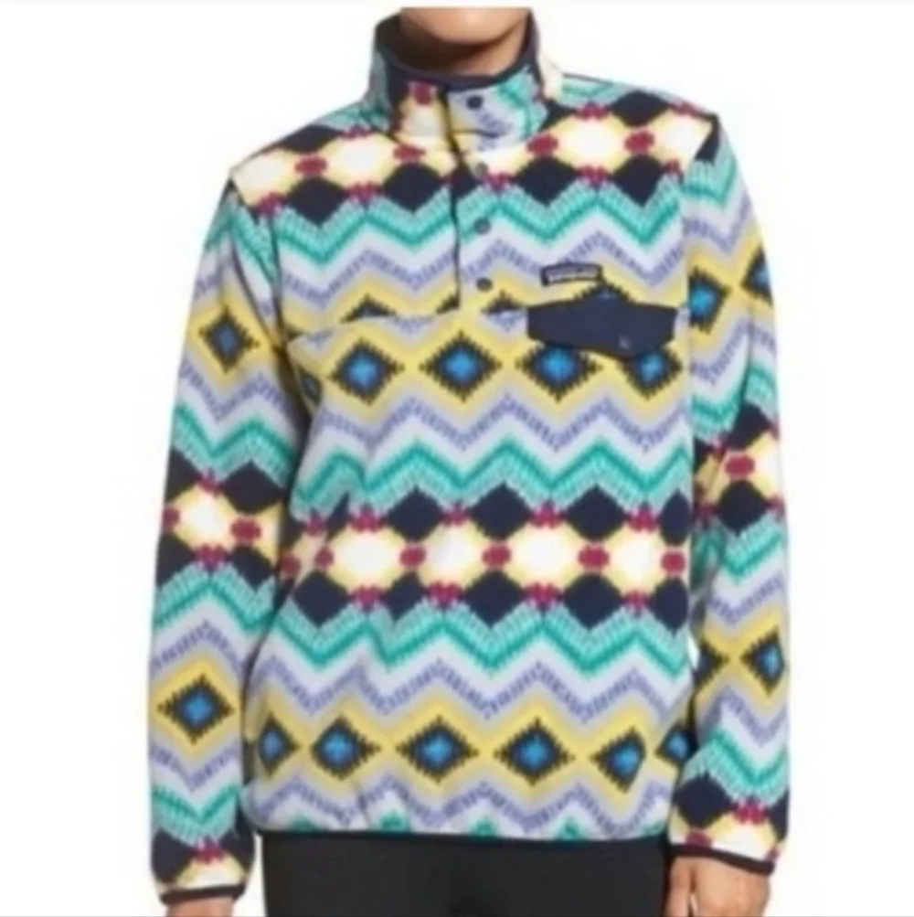 Patagonia Timber Twist Aztec Fleece XS T snap - Picture 1 of 9
